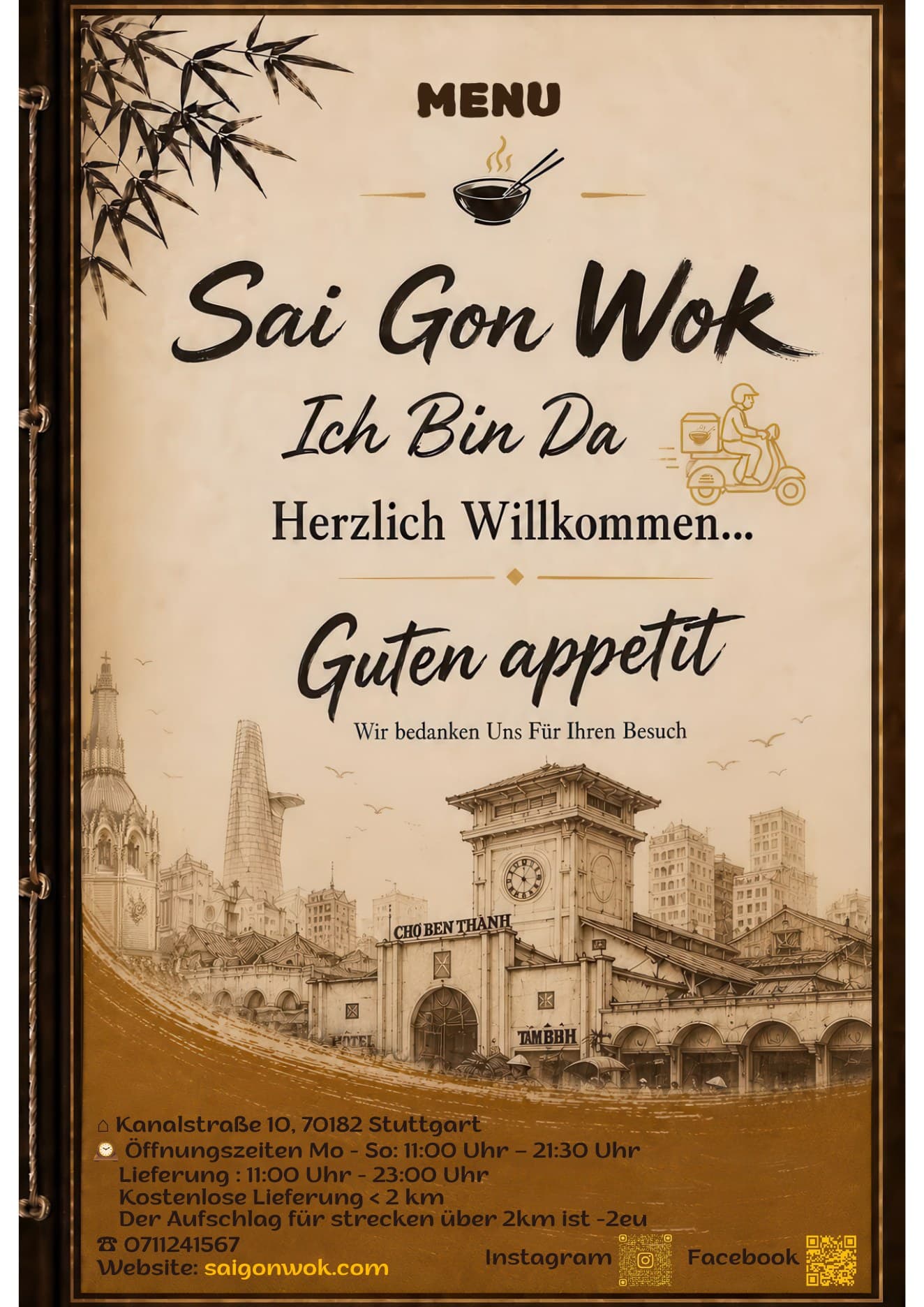 Sai Gon Wok Menü — Titelseite